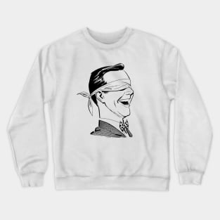 Vintage illustration blindfold Crewneck Sweatshirt